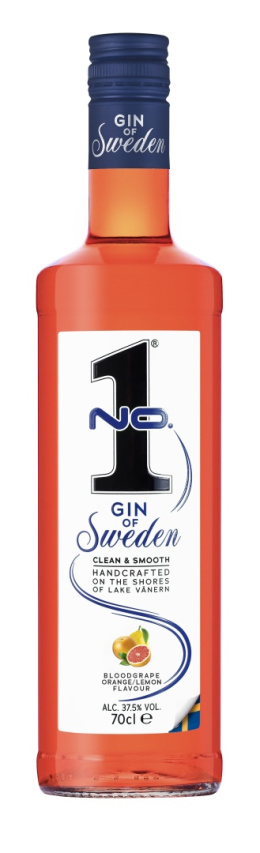 No.1 Dry Gin bloodgrape orange& lemon37,5% 0,7 L