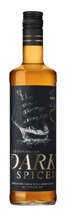 No.1 Old Caribbean Spiced Dark Rum 35% 1L
