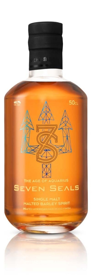 Whisky SM Seven Seals Aquarius Peated 500ml 49,7%
