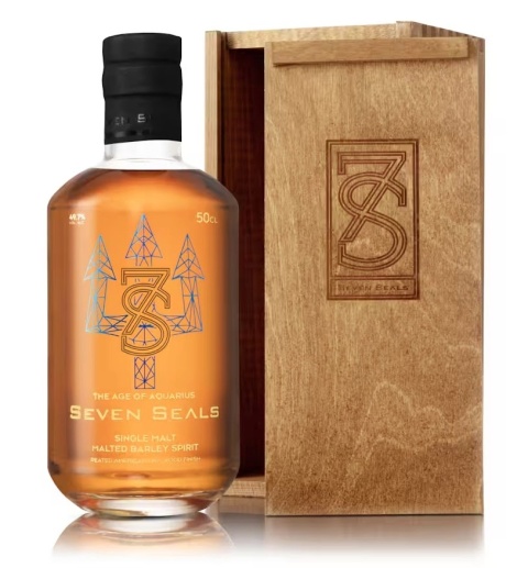 Whisky SM Seven Seals Aquarius Peated 500ml 49,7%